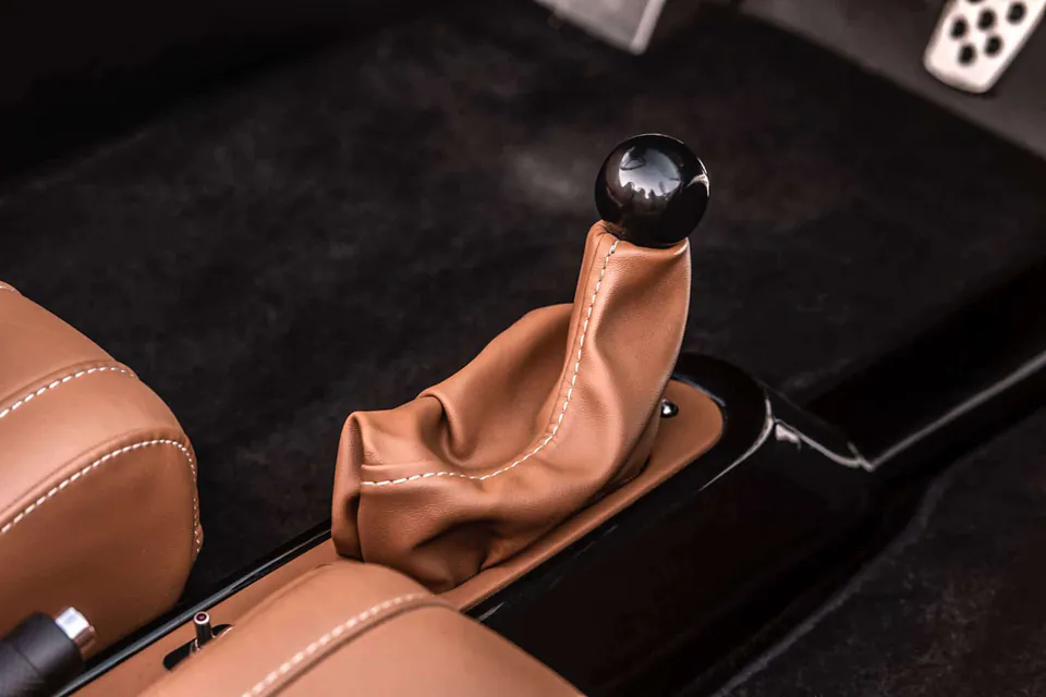 Carmel shift knob and drilled alloy pedal