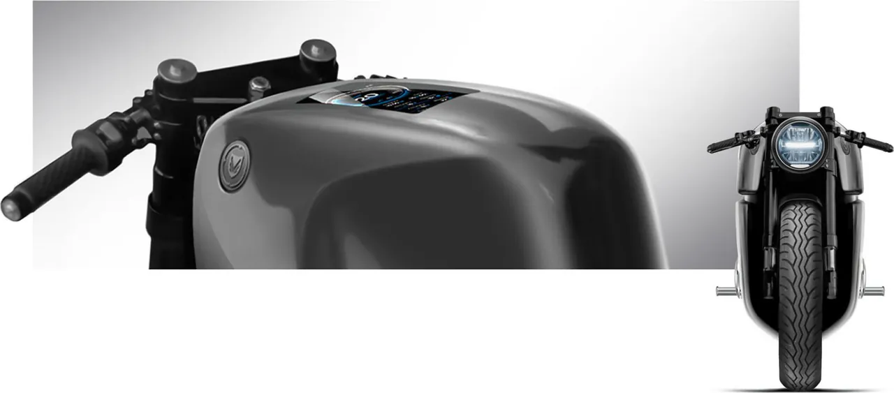 Balboa concept handlebar, tank, and front view study